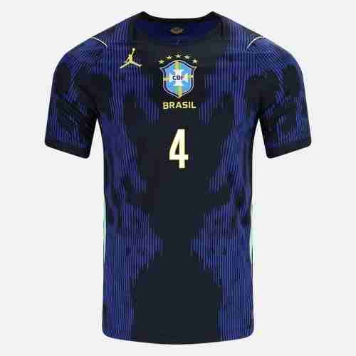 MARQUINHOS NO.4 Camiseta Segunda Brasil 2026-Versión Jugador_1 MARQUINHOS NO.4 Camiseta Segunda Brasil 2026-Versión Jugador_1