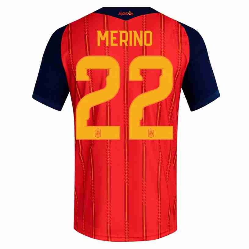 MERINO NO.22 Camiseta Primera España 2026-Versión Jugador MERINO NO.22 Camiseta Primera España 2026-Versión Jugador
