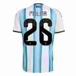 MOLINA NO.26 Camiseta Primera Argentina 2026-Versión Jugador