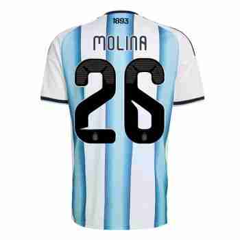 MOLINA NO.26 Camiseta Primera Argentina 2026-Versión Jugador