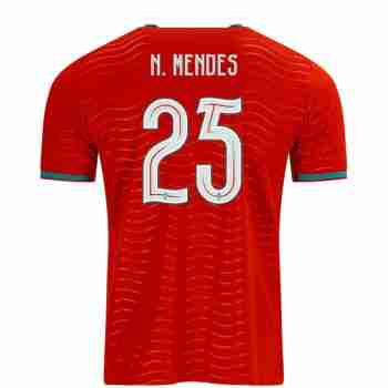 N. MENDES NO.25 Camiseta Primera Portugal 2026-Versión Jugador