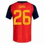 NO.26 SAMU Camiseta Primera España 2026-Versión Jugador