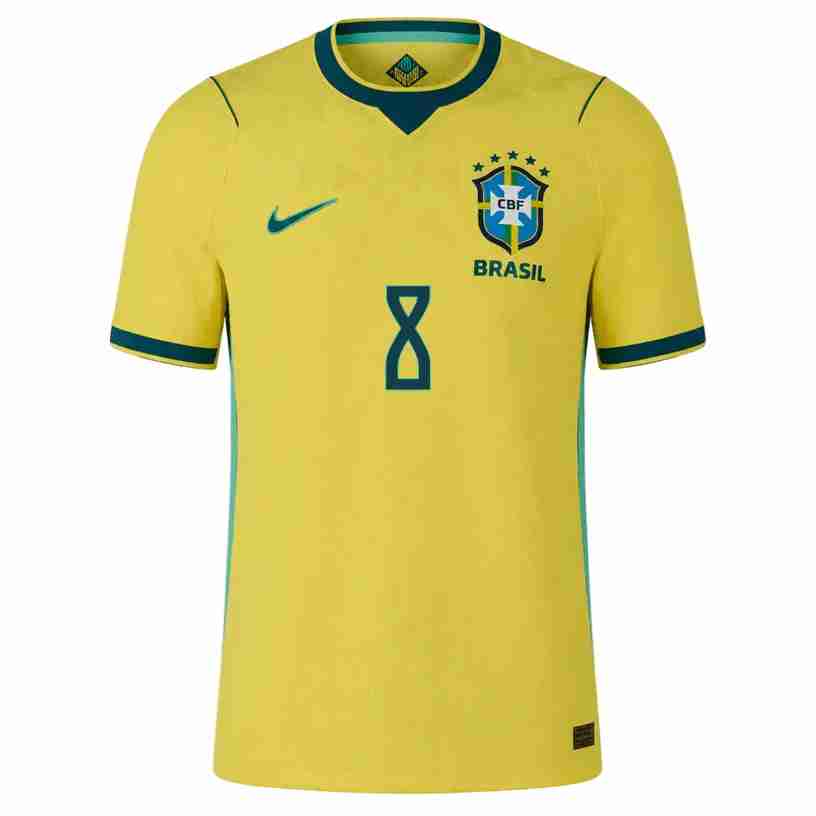 PAQUETA NO.8 Camiseta Primera Brasil 2026-Versión Jugador_1 PAQUETA NO.8 Camiseta Primera Brasil 2026-Versión Jugador_1