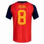 PEDRI NO.8 Camiseta Primera España 2026-Versión Jugador