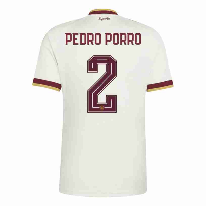 PEDRO PORRO NO.2 Camiseta Segunda España 2026-Versión Jugador PEDRO PORRO NO.2 Camiseta Segunda España 2026-Versión Jugador