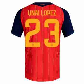 UNAI LOPEZ NO.23 Camiseta Primera España 2026-Versión Jugador