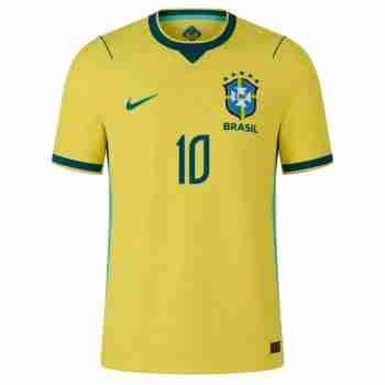 VINI JR. NO.10 Camiseta Primera Brasil 2026-Versión Jugador_1
