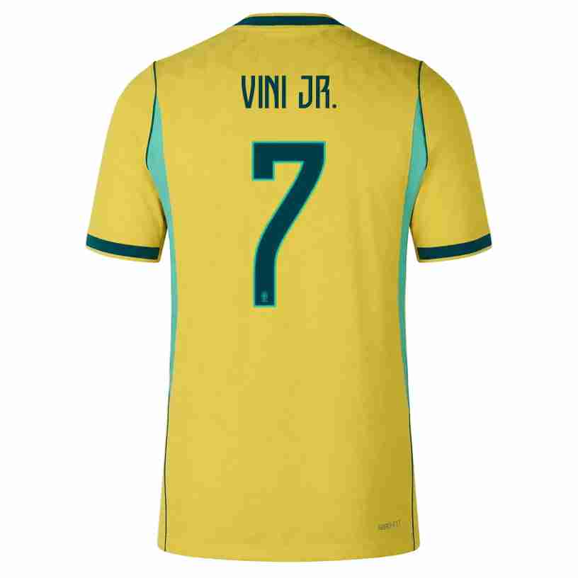 VINI JR. NO.7 Camiseta Primera Brasil 2026-Versión Jugador VINI JR. NO.7 Camiseta Primera Brasil 2026-Versión Jugador