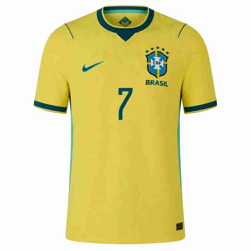 VINI JR. NO.7 Camiseta Primera Brasil 2026-Versión Jugador_1 VINI JR. NO.7 Camiseta Primera Brasil 2026-Versión Jugador_1