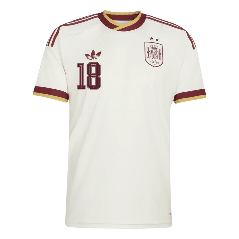 ZUBIMENDI NO.18 Camiseta Segunda España 2026-Versión Jugador_1