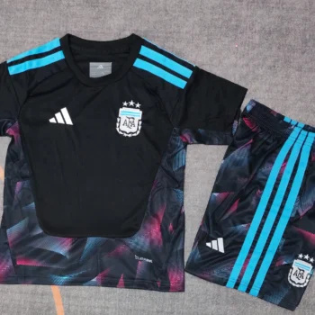 Camiseta Argentina Conjunto Niños Portero 2026 2027 Negro
