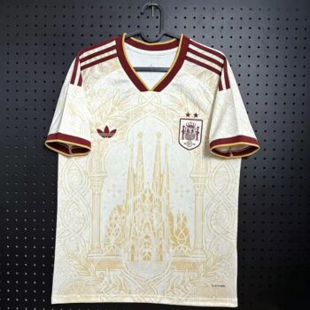 Camiseta Edición Conmemorativa España 2026 2027 Blanco-Versión Hincha