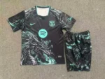 Camiseta FC Barcelona Conjunto Niños Dragón 2026 2027 Negro Verde