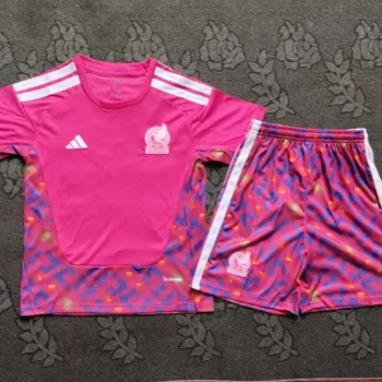 Camiseta México Conjunto Niños Portero 2026 2027 Rosa