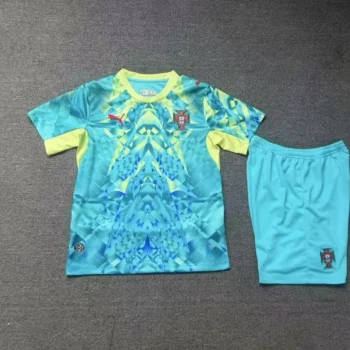 Camiseta Portugal Conjunto Niños Portero 2026 2027 Azul