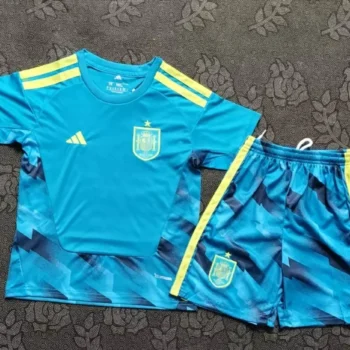 Camiseta España Conjunto Niños Portero 2026 2027 Azul