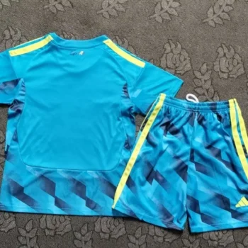 Camiseta España Conjunto Niños Portero 2026 2027 Azul_1