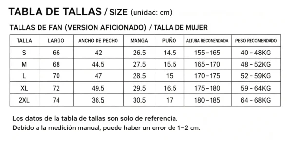 Tallas-MUJER